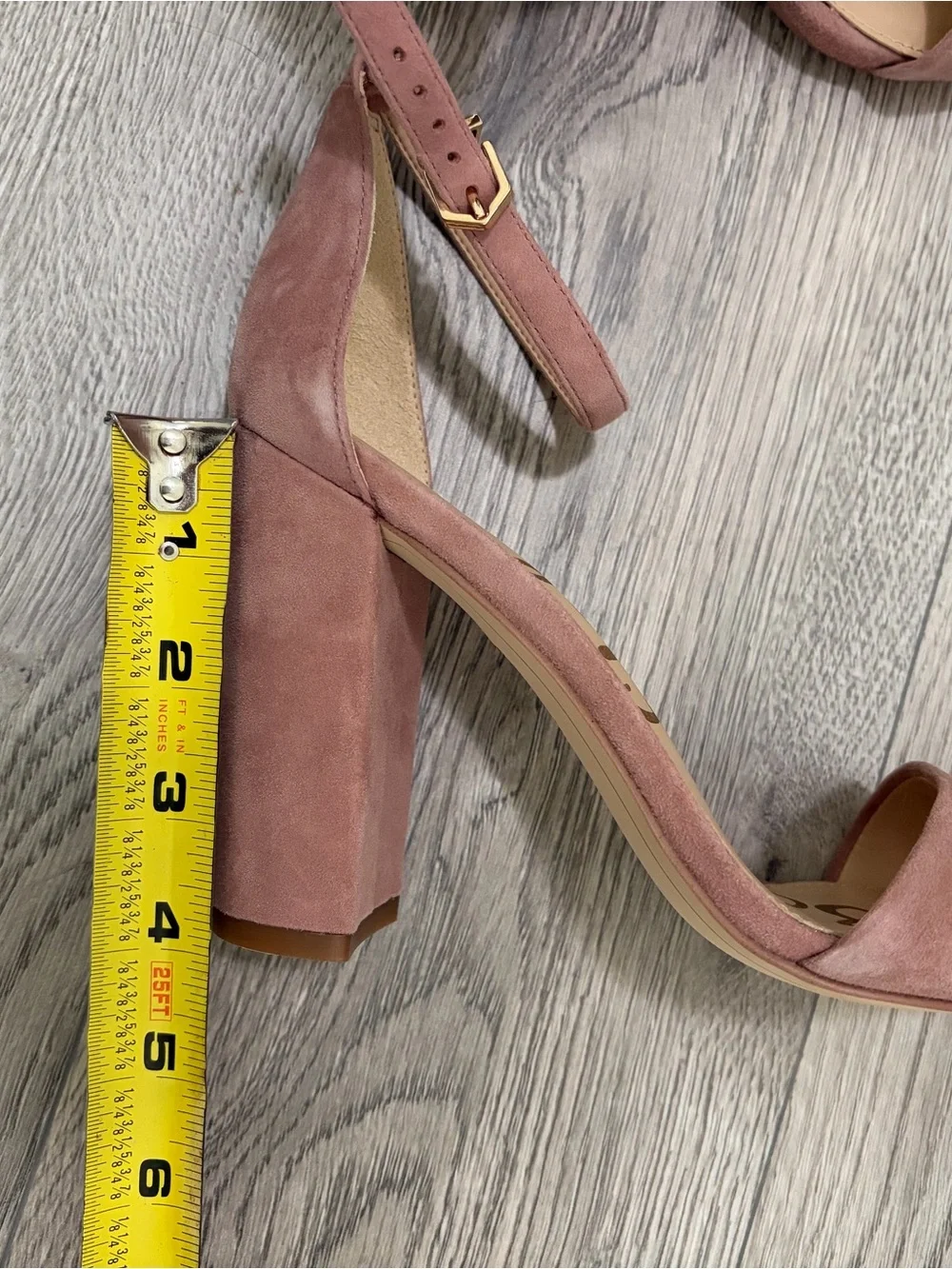 Sam Edelman Rose Suede Block Heel Sandals
